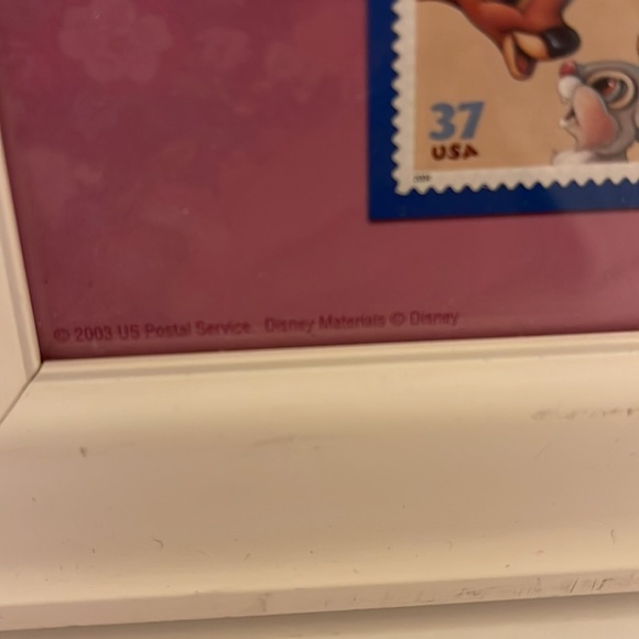 Disney Art 10 x 12 with 37 cent stamp - Picture 3 of 4